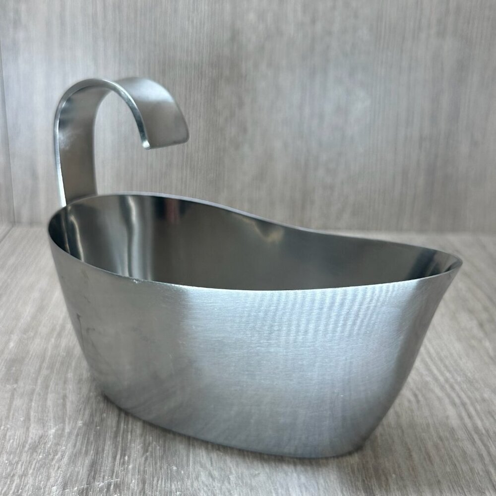 VTG Gense Sweden Scandinavian Sauce Gravy Boat Stainless Steel 35 c1